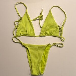 Monday Swimwear Bright Green Bikini